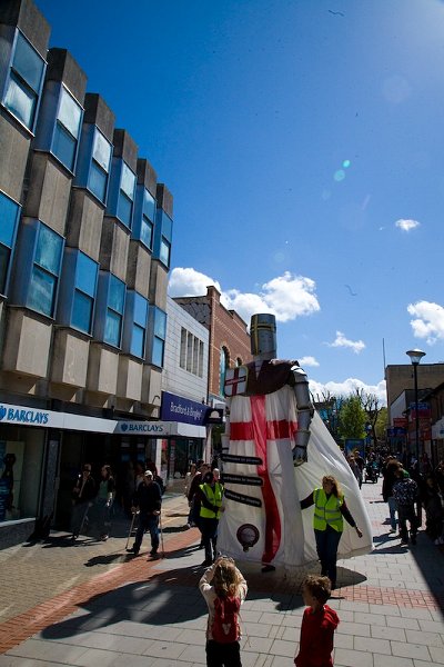 St.George statue parade, Swindon 25 April 2009