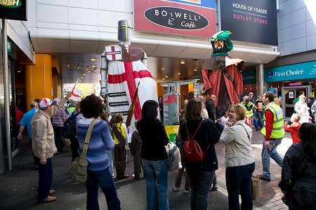 St.George statue parade, Swindon 25 April 2009