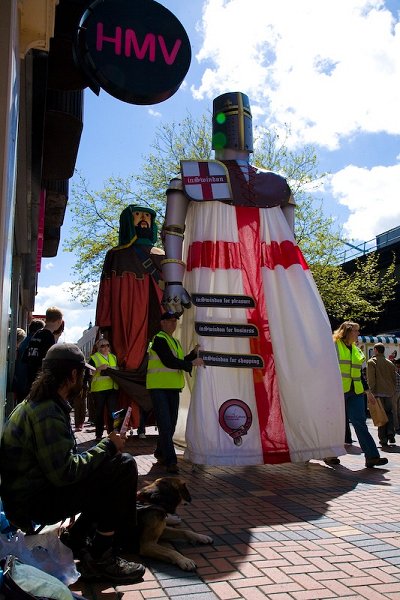 St.George statue parade, Swindon 25 April 2009