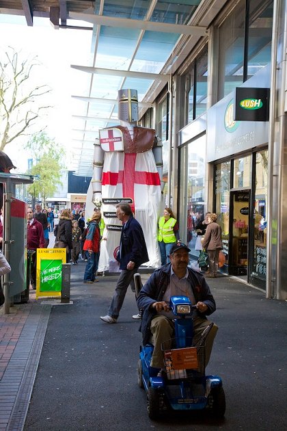 St.George statue parade, Swindon 25 April 2009