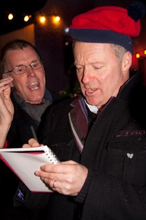 Rory Bremner switches on the Highworth Christmas Lights 27 November 2009