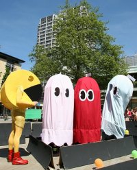 Pac-Man in Swindon, Wharf Green, Swindon town centre