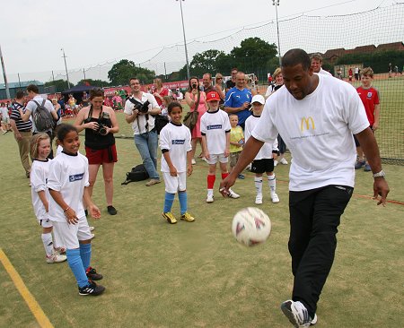 John Barnes at the Swindon Football Festival