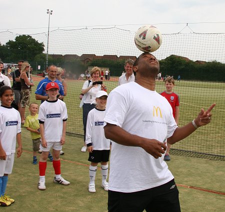 John Barnes at the Swindon Football Festival