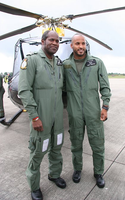 Ricky Whittle with father Harry Whittle