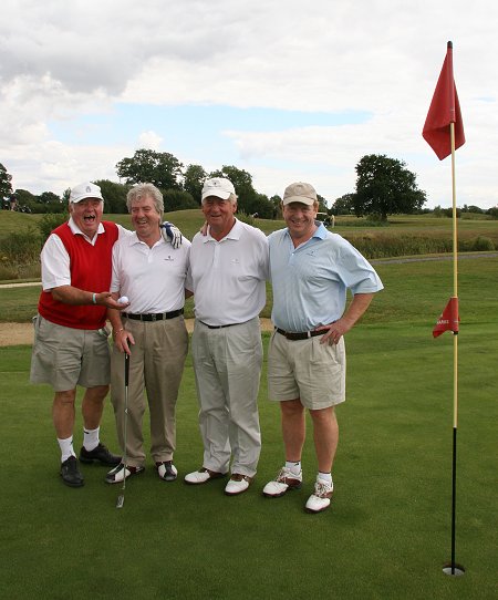 Jimmy Tarbuck and team at the Wilshire Golf Club Charity Day 2010