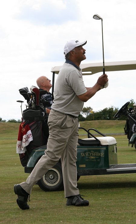 John Conteh at The Wiltshire Golf Club Celebrity Golf Day