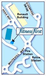 Map of Fitness First Swindon