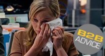 She just burst into tears...