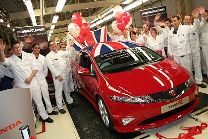 Swindon Honda one millionth Civic