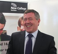 John Denham visits New College in Swindon