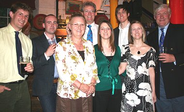 Arkell's finance director Ray Fisher with family at Arkell's brewery in Swindon