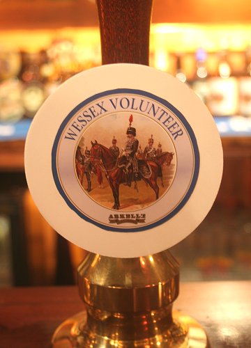 Duke of Kent unveils Wessex Volunteer commemorative ale at Arkell's brewery in Swindon