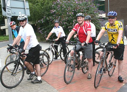 Bobbies on their bikes in Swindon