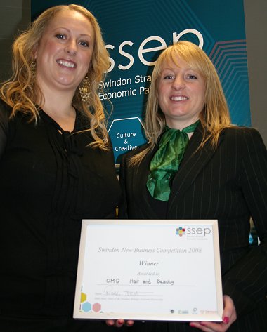 OMG Hair and Beauty - winners of the SSEP New Small Business of the Year 2008