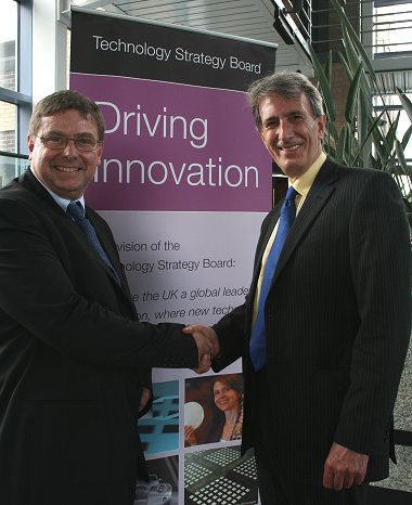 Tecnology Strategy Board Chief Executive Ian Gray with Swindon MP Michael Wills