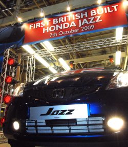 Honda Jazz rolls off the Swindon production line