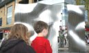 Water feature gets switched-on in town centre