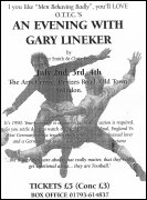 An Evening with Gary Lineker poster