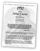 Julius Caesar programme cover