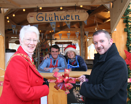 Christmas Market Opens 2011 Swindon