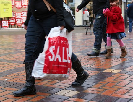 Boxing Day Sales in Swindon town centre