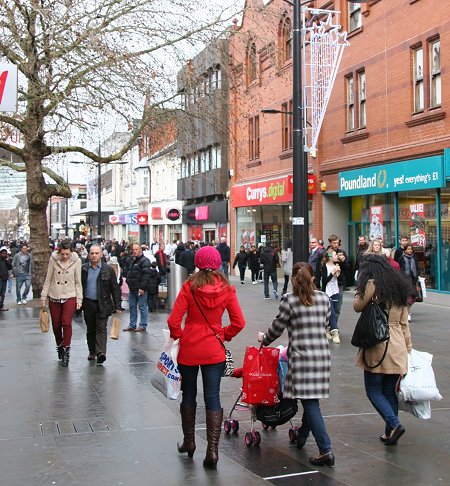 Boxing Day Sales in Swindon town centre