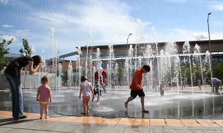 Asda Walmart Swindon Fountains