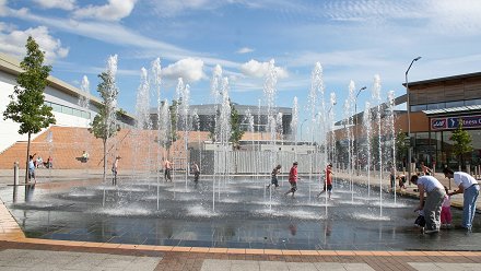 Asda Walmart Fountains Swindon