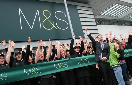 Marks and Spencer store opening at the Orbital Shopping park in north Swindon