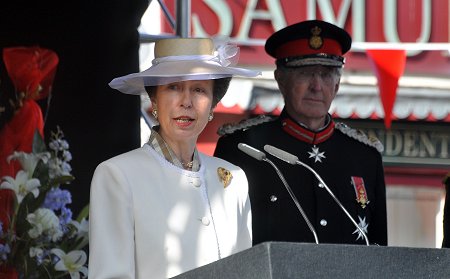 Princess Royal at the official naming ceremony of Royal Wootton Bassett