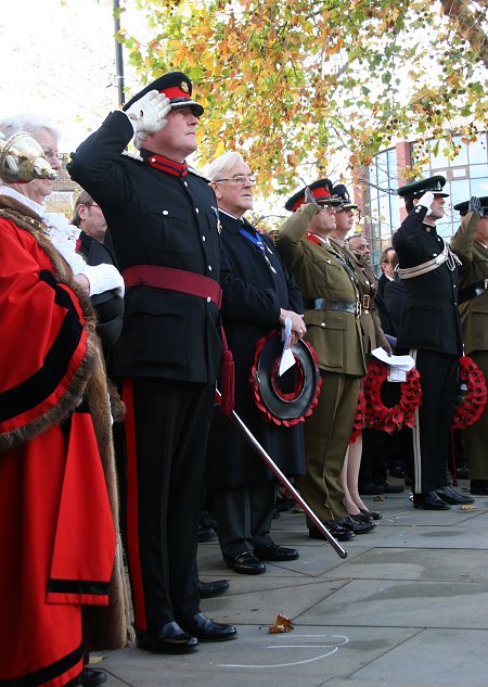 Remembrance Sunday in Swindon 13 November 2011