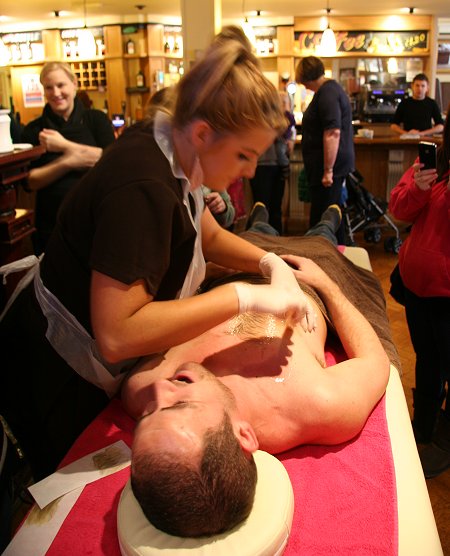 Waxing for Children in Need at The Plum Tree Swindon