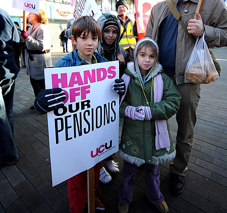 Swindon Pensions Strike November 2011