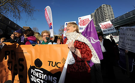 Swindon Pensions Strike November 2011