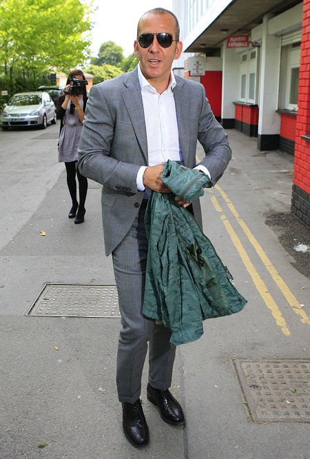 Paulo Di Canio arrives at Swindon Town