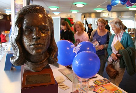 Diana Dors bust at the Wyvern Theatre Swindon