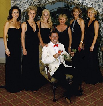 David with player's wives and girlfriends