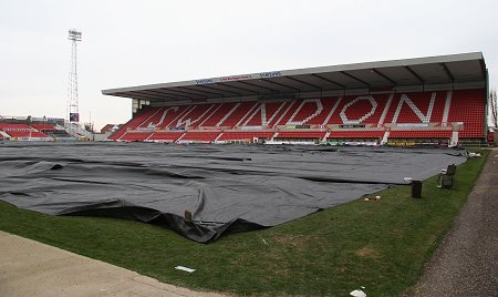 Swindon Town frozen pitch