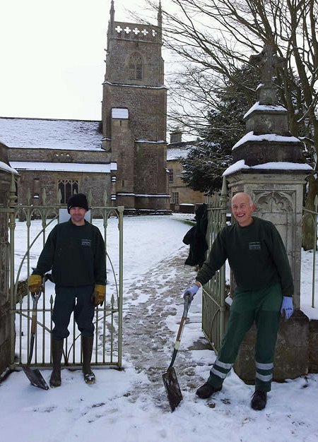 Lydiard Park covered in snow