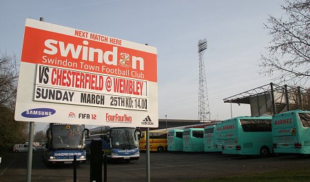 Swindon at Wembley 2012 - pics as fans leave the County Ground