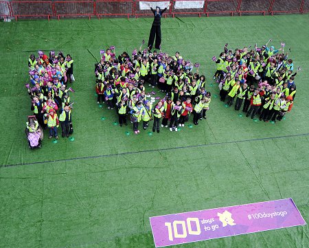 Olympics 100 day countdown in Swindon