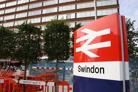 Swindon train station forecourt