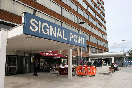 Swindon train station forecourt