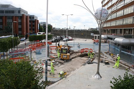 Swindon train station forecourt