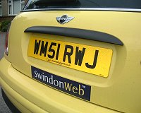 SwindonWeb Number Plate