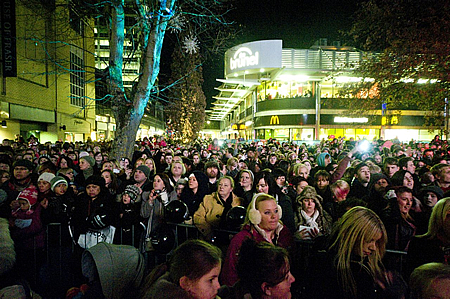 Jahmene Douglas Swindon Christmas Lights