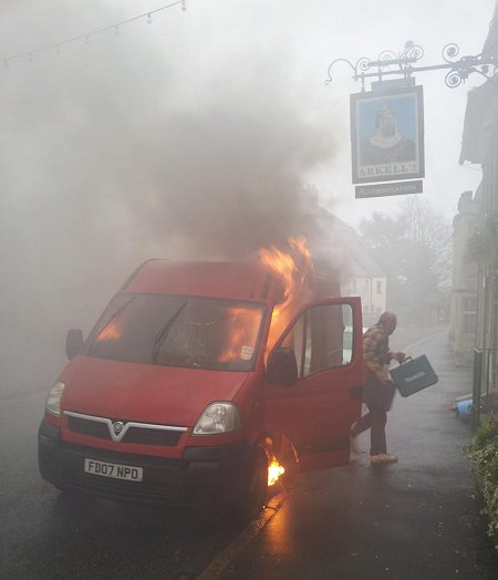 Van Fire Swindon 2012