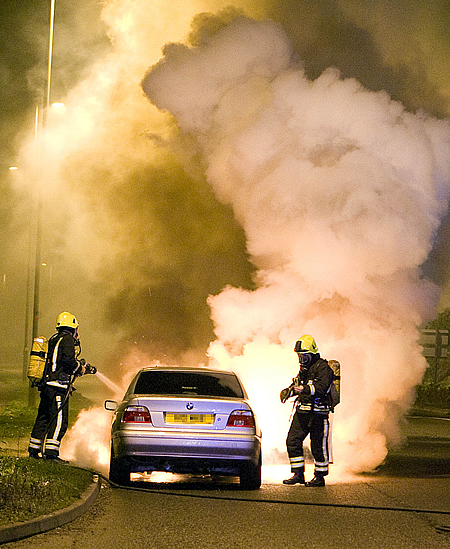 Young Driver Car Fire Swindon