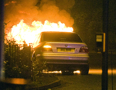 Young Driver Car Fire Swindon